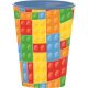 Bricks, Lego pattern cup, plastic 260 ml