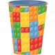 Bricks, Lego pattern cup, plastic 260 ml