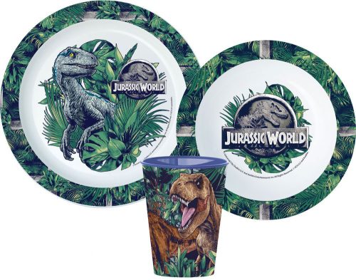 Jurassic World Dinnerware, micro plastic set, with cup 260 ml