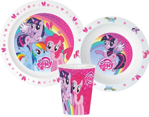 My Little Pony Dinnerware, Micro plastic set, with cup 260 ml