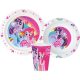 My Little Pony Dinnerware, Micro plastic set, with cup 260 ml