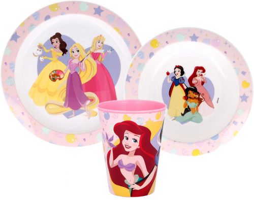 Disney Princess True Dinnerware, Micro plastic set, with cup 260 ml