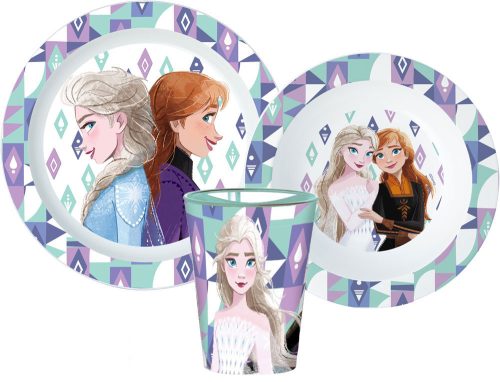 Disney Frozen Ice Magic Dinnerware, Micro plastic set, with cup 260 ml