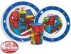 Spiderman Grid Dinnerware, Micro plastic set, with cup 260 ml