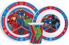 Avengers Army Dinnerware, Micro plastic set, with cup 260 ml