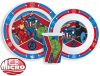 Avengers Army Dinnerware, Micro plastic set, with cup 260 ml