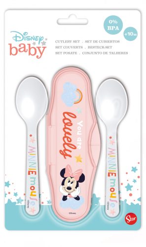 Disney Minnie baby travel cutlery set