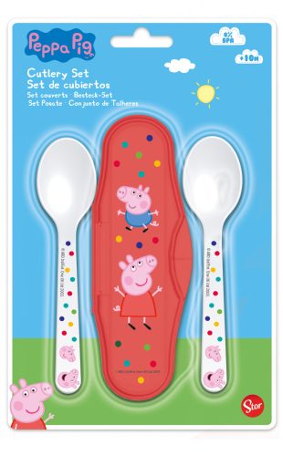 Peppa Pig baby travel cutlery set