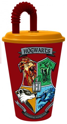 Harry Potter Houses Cup with Straw 430 ml