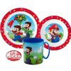 Super Mario Dinnerware, micro plastic set with mug 350 ml