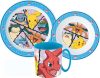 Pokémon Dinnerware, micro plastic set with mug 350 ml