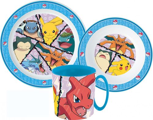 Pokémon Dinnerware, micro plastic set