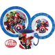 Avengers tableware set, micro plastic set with mug 350 ml
