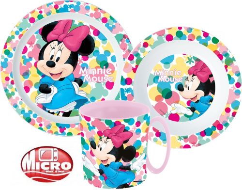 Disney Minnie Dinnerware, Micro plastic set with mug 350 ml