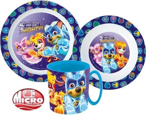 Paw Patrol Dinnerware, Micro plastic set