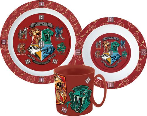 Harry Potter Dinnerware, Micro plastic set with mug 350 ml