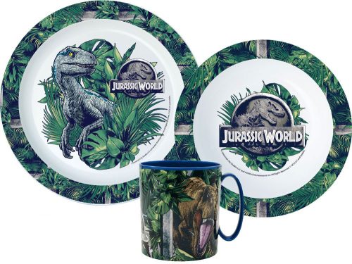 Jurassic World Dinnerware, micro plastic set