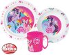 My Little Pony Dinnerware, Micro plastic set with mug 350 ml