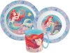 Disney Princess Ariel Dinnerware, micro plastic set with mug 350 ml