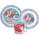 Disney Princess Ariel Dinnerware, micro plastic set with mug 350 ml