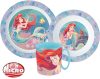 Disney Princess Ariel Dinnerware, micro plastic set with mug 350 ml