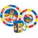 Paw Patrol Pup Power Dinnerware, micro plastic set with mug 350 ml