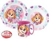 Paw Patrol Sketch Dinnerware, Micro plastic set with mug 350 ml