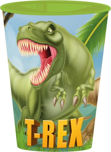 Dinosaur T-Rex cup, plastic 260 ml