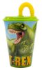 Dinosaur T-Rex Cup with Straw (430 ml)