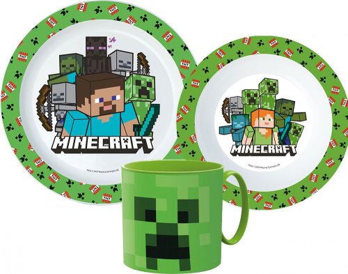 Minecraft Dinnerware, micro plastic set with mug 265 ml
