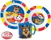 Paw Patrol Pup Power Dinnerware, Micro plastic set with mug 265 ml