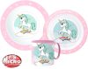 Unicorn Range Dinnerware, Micro plastic set with mug 265 ml