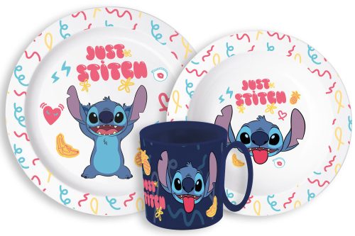 Disney Lilo and Stitch Palms Dinnerware, micro plastic set with mug 265 ml