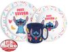 Disney Lilo and Stitch Palms Dinnerware, micro plastic set with mug 265 ml