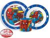 Spiderman Grid Dinnerware, micro plastic set with mug 265 ml