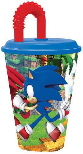 Sonic the Hedgehog Speedy Cup with Straw 430 ml - Javoli Disney Online