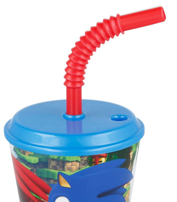 Sonic the Hedgehog Speedy Cup with Straw 430 ml - Javoli Disney Online