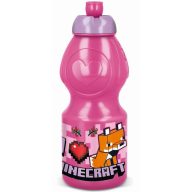 Minecraft Girls Line flask, sports bottle 400 ml
