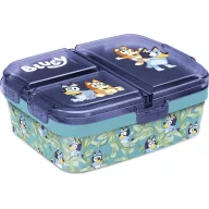 Bluey Leaves multi-compartment lunch box, sandwich box XL