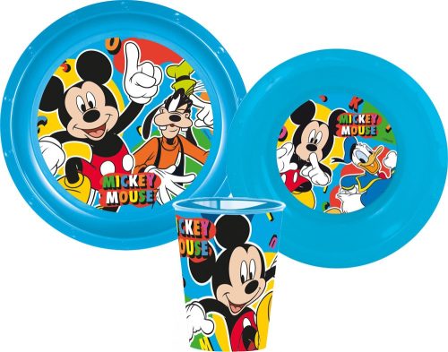 Disney Mickey Dinnerware, plastic set