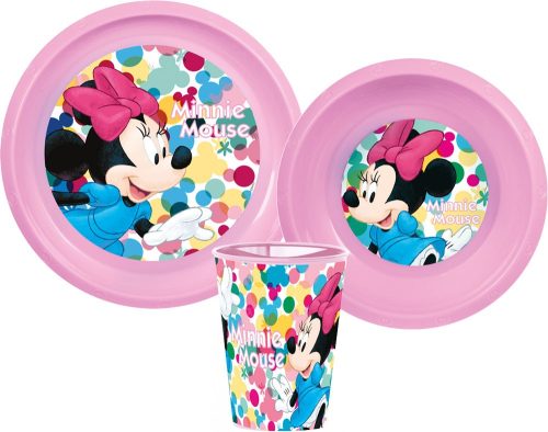 Disney Minnie Dinnerware, plastic set