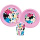 Disney Minnie Dinnerware, plastic set