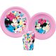 Disney Minnie  tableware, plastic set