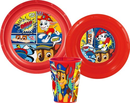 Paw Patrol Dinnerware, plastic set