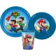 Super Mario Dinnerware, plastic set