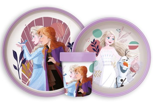 Disney Frozen Trust non-slip Dinnerware, Micro plastic set