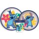 Disney Lilo and Stitch Palms Trust non-slip Dinnerware, Micro plastic set