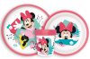 Disney Minnie Being More non-slip Dinnerware, micro plastic set