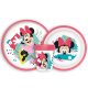 Disney Minnie Being More non-slip Dinnerware, micro plastic set