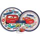 Disney Cars Stickers non-slip Dinnerware, micro plastic set